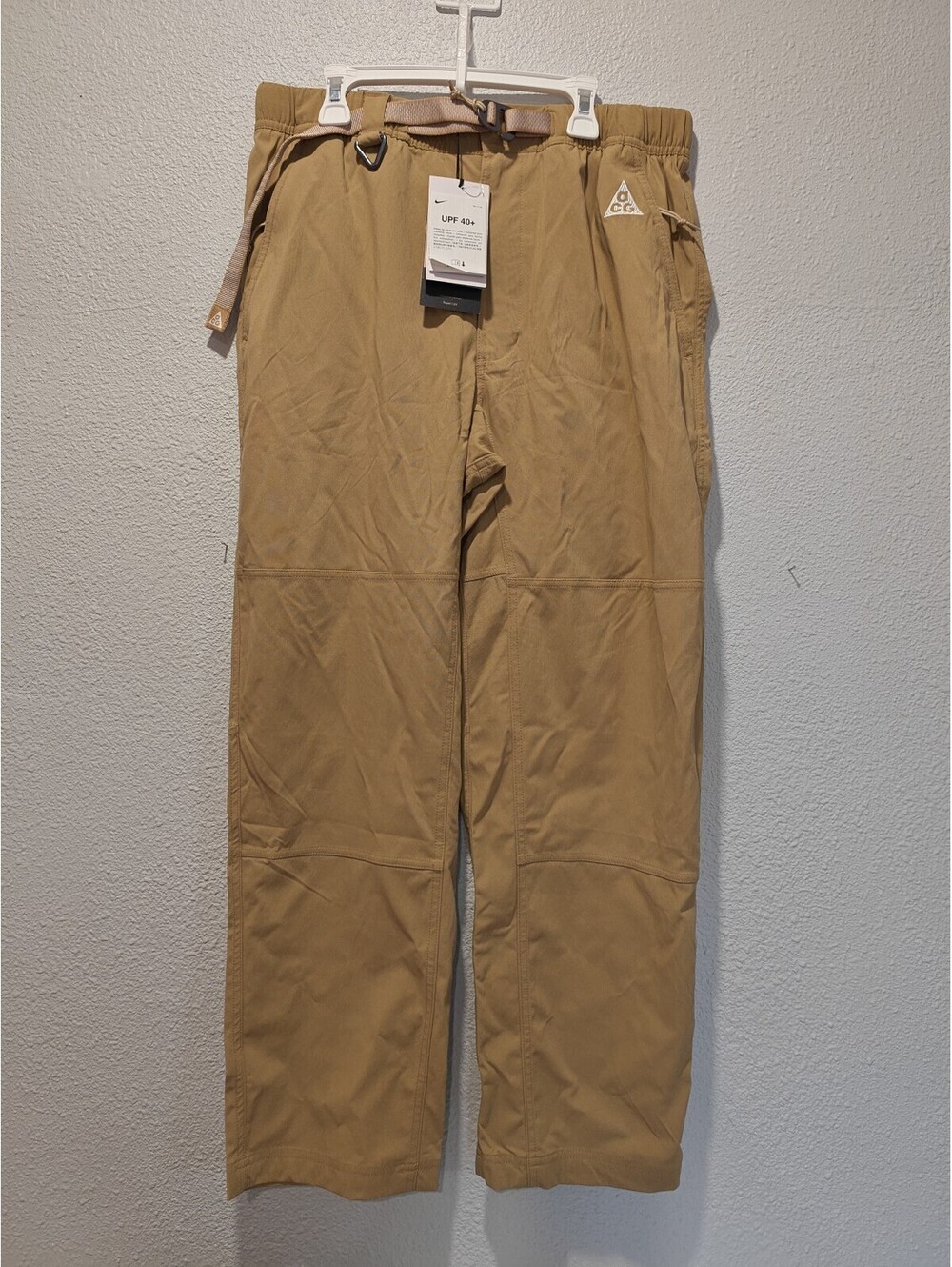 Nike ACG Mana Pants in Tan, Size M, New with Tags